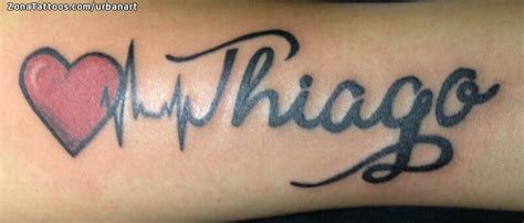 tatuaje de nombre thiago|Tatuajes con el nombre thiago